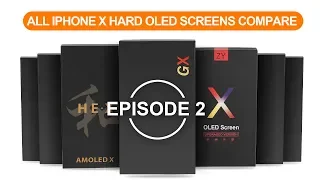 All iPhone X Aftermarket Screens Deep Compare - Episode 2 - Hard OLED Screens (GX, HEX, ZYX) 4K