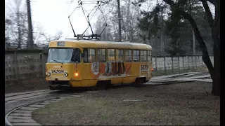 Kiev.Tram 23, view cab, the whole route/Киев. Трамвай 23, вид с кабины водителя,весь маршрут