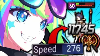I gave Urban Shadow Choux 276 speed and she became UNSTOPPABLE. - Epic Seven
