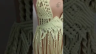 Boho dress tutorial | Online courses on Macramé #shorts #diy #macrame #bohochic #dressdesign #art