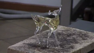 Murano Glass Master making a Deer out of glass