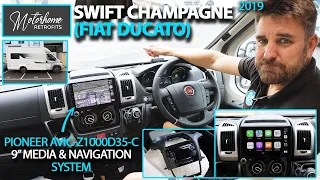 Swift Champagne (FIAT Ducato) Motorhome - Pioneer AVIC-Z1000D35-C Media & Navigation System Upgrade!