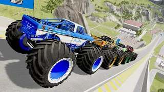 Monster Jam | Monster Truck | Insane Monster Jam Truck Jumps #77  - BeamNG Drive