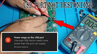 Usb port not Responding / Power Surge on USB Port