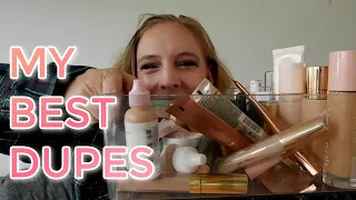 BEST DUPES 2023 // All the best makeup dupes I have found