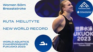 WORLD RECORD | Ruta Meilutyte | Women 50m Breaststroke