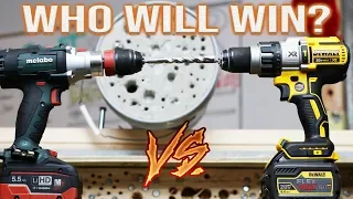 BEST HAMMER DRILL CONCRETE TEST - DeWALT VS METABO!