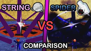 STRING vs SPIDER damage and skills COMPARISON in under a MINUTE!