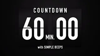 60 Minutes [ 1 Hour ] Countdown Timer Flip Clock ✔️