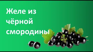 Желе из чёрной смородины