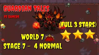 Guardian Tales 7-4 Normal (Full 3 Stars) - Guardian Tales