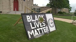BLM sign at Kirkwood church vandalized for a third time