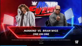 WWE Main Event| Mankind vs Brian Wigs WWE2K24
