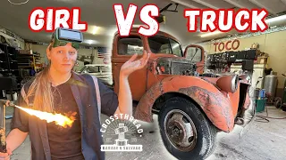 Tearing Apart An Abandoned '41 Flathead Ford | Rebuilding my first truck [Part:1]