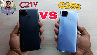 Realme C21Y vs Realme C25s Speed Test Comparison?