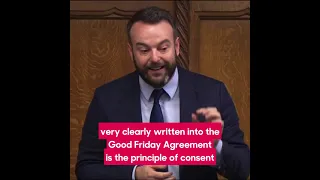 "Brexit was a constitutional rupture for the people of Northern Ireland." Colum Eastwood MP