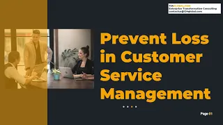 23- Prevent Loss in Customer Service Management