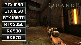 Quake 2 Remaster - GTX 1050 Ti - GTX 1650 - GTX 1060 - RTX 3050 - RX 580 - RX 570