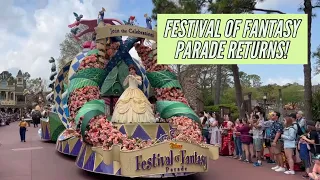 FESTIVAL OF FANTASY Parade RETURNS to the Magic Kingdom - Disney World 2022