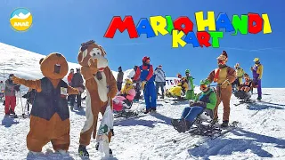 MARIO HANDI KART : a crazy movie with amazing adaptive skiing ! ⛷️⭐♿🍄