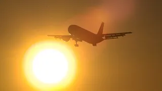 (4K) Sunrise Plane Spotting | Vancouver Airport | A300, 757, A350, 777, 787