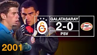 Nostalji Maçlar | Şampiyonlar Ligi  Galatasaray 2 - 0 PSV ( 30.10.2001 )