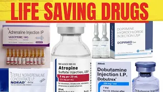 Emergency cardiac drugs | Dopamine | Noradrenaline | Adrenaline | Atropine | Life-Saving Drugs