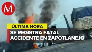 Se registra fuerte accidente sobre la autopista Zapotlanejo-Lagos de Moreno