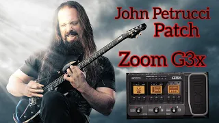 Setting Zoom G3x Patch Lead John Petrucci