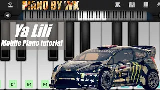 Ya Lili mobile piano tutorial | Ya lili Easy Piano  |  Piano by WK