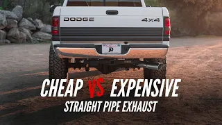 Cheap VS Expensive Exhaust | Straight Piping My 2nd Gen Cummins!