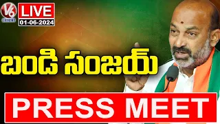 Bandi Sanjay Press Meet Live | Delhi | V6 News