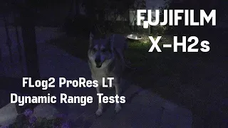 Fujifilm X-H2s - FLog2 ProRes LT 4k Rec.2020, low light, test, work flow, examples