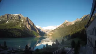 Amazing 4K Sunrise video - Lake Louise, Banff National Park, Canada