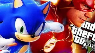 The ULTIMATE SONIC vs FLASH MOD (GTA 5 PC Mods Gameplay)