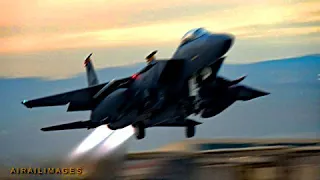 Nellis Weapons School Fighter Takeoffs - December 2022