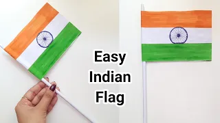 😍 Easy 😍 Indian Flag Making From White Paper • How To Make Indian Flag ? • Flag making using paper