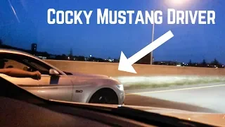 E92 M3 vs. Mustang 5.0 GT Highway Pull...Weight Matters