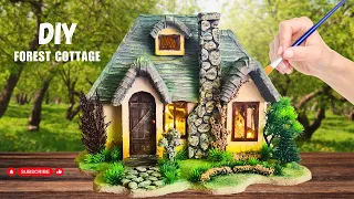 How to Make  Forest Cottage from Cardboard | DIY Project  @DIYAtelier