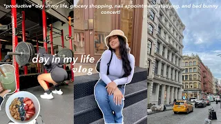 living in NYC | *productive* days in my life, running errands, working out, and bad bunny concert!
