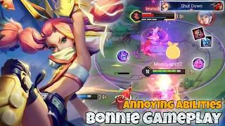 Bonnie Mid Lane Pro Gameplay | Annoying Abilities For Enemies | Arena of Valor Liên Quân mobile CoT