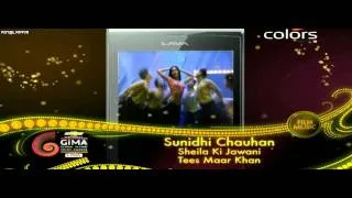 Best Singer (Female) - Sunidhi Chauhan At GiMA 2011