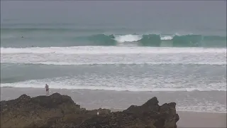 Fast, hollow waves North Fistral 20 06 2021. Surfing Cornwall