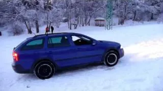 skoda octavia scout  snow pt3