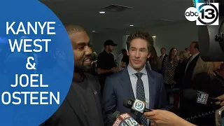 Kanye West and Joel Osteen answer questions after service