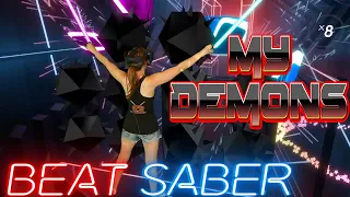 Beat Saber || My Demons - Starset (Expert) First Attempt || Mixed Reality