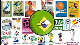 Historia de Brasil en los Mundiales (1930-2022)Countryballs