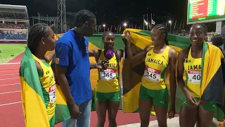 CARIFTA Games 2024 Grenada | Girls 4x100 Meter Relay Under 20 Interviews