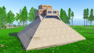 living in a humongous ahhh pyramid