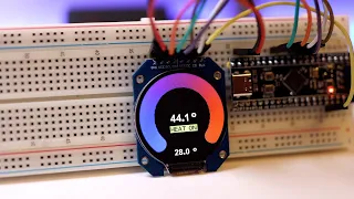 Round IPS display on GC9A01 controller